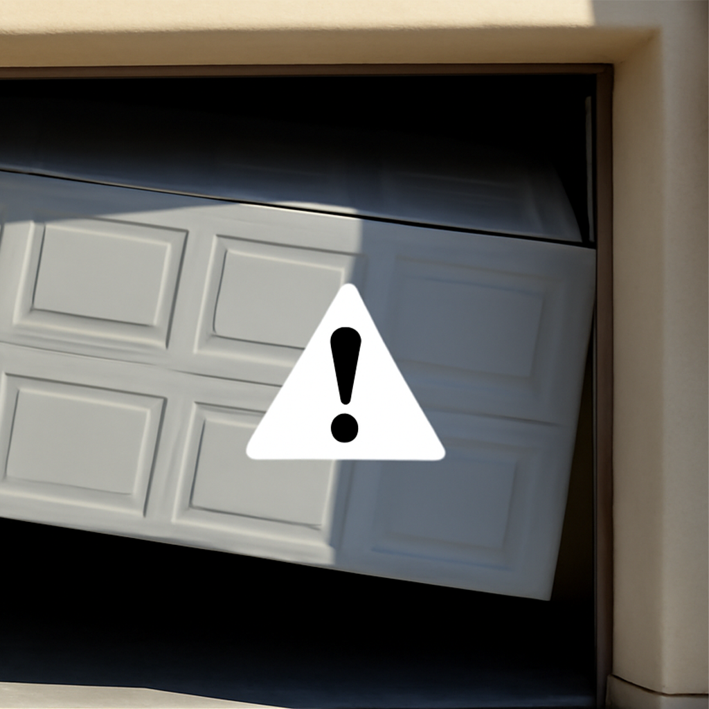 Garage door dropped unexpectedly due to broken spring in Spring TX
